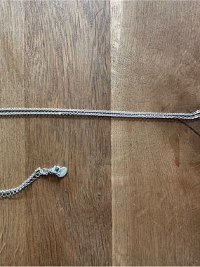 Claire's Silver Faux watch locket with Chain Necklace